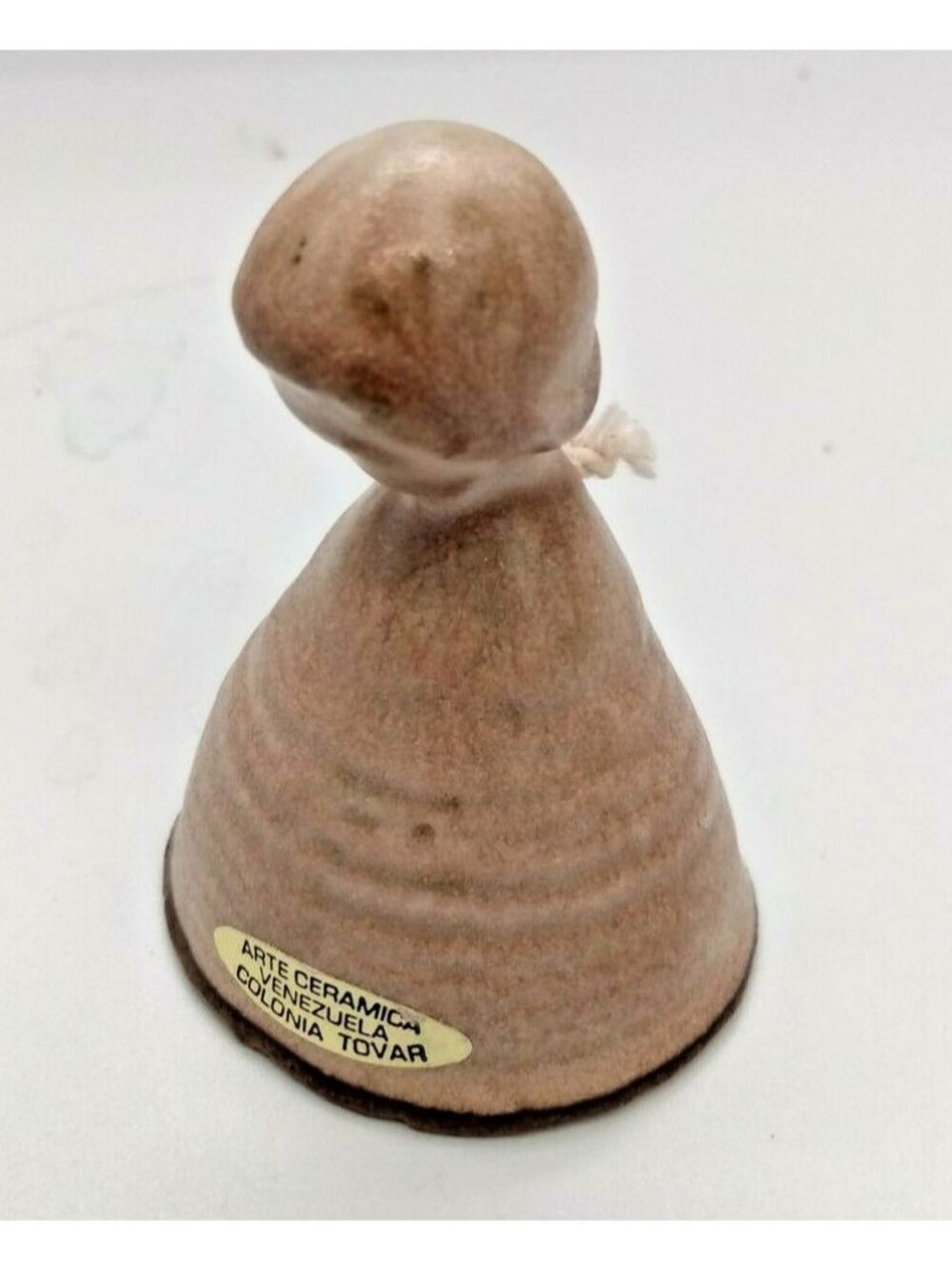 "Art Ceramica Venezula - Colonia Tovar" - Ceramic Art Bell 2 3/4" x 2"